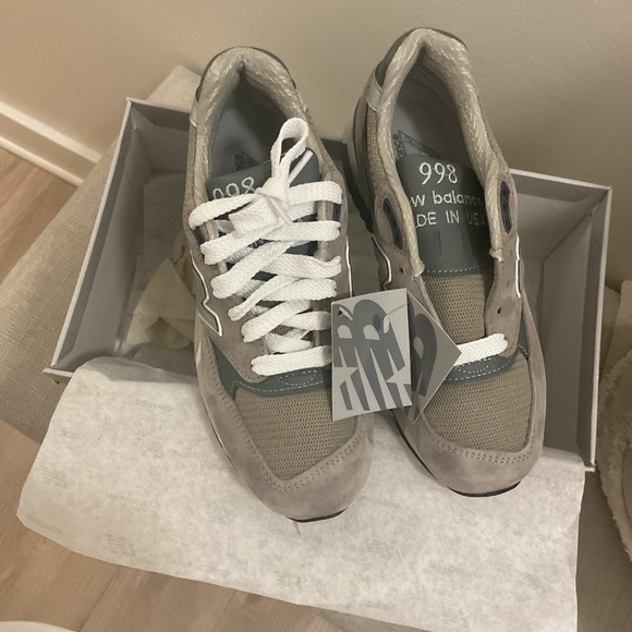 NWT - NEW BALANCE 998 - SIZE 3.5 = SIZE 5 - UNISEX - GRAY - Picture 3 of 4